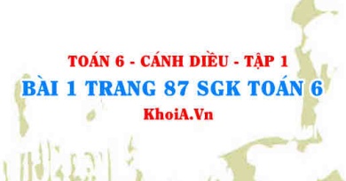 Bài 8 trang 87 SGK Toán 6 tập 1 Cánh Diều